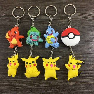 Móc khóa pokemon, móc khóa pikachu, móc khóa nhựa bóng pokemon ball cute dễ thương