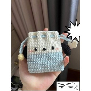 Túi len handmade kiểu dây rút