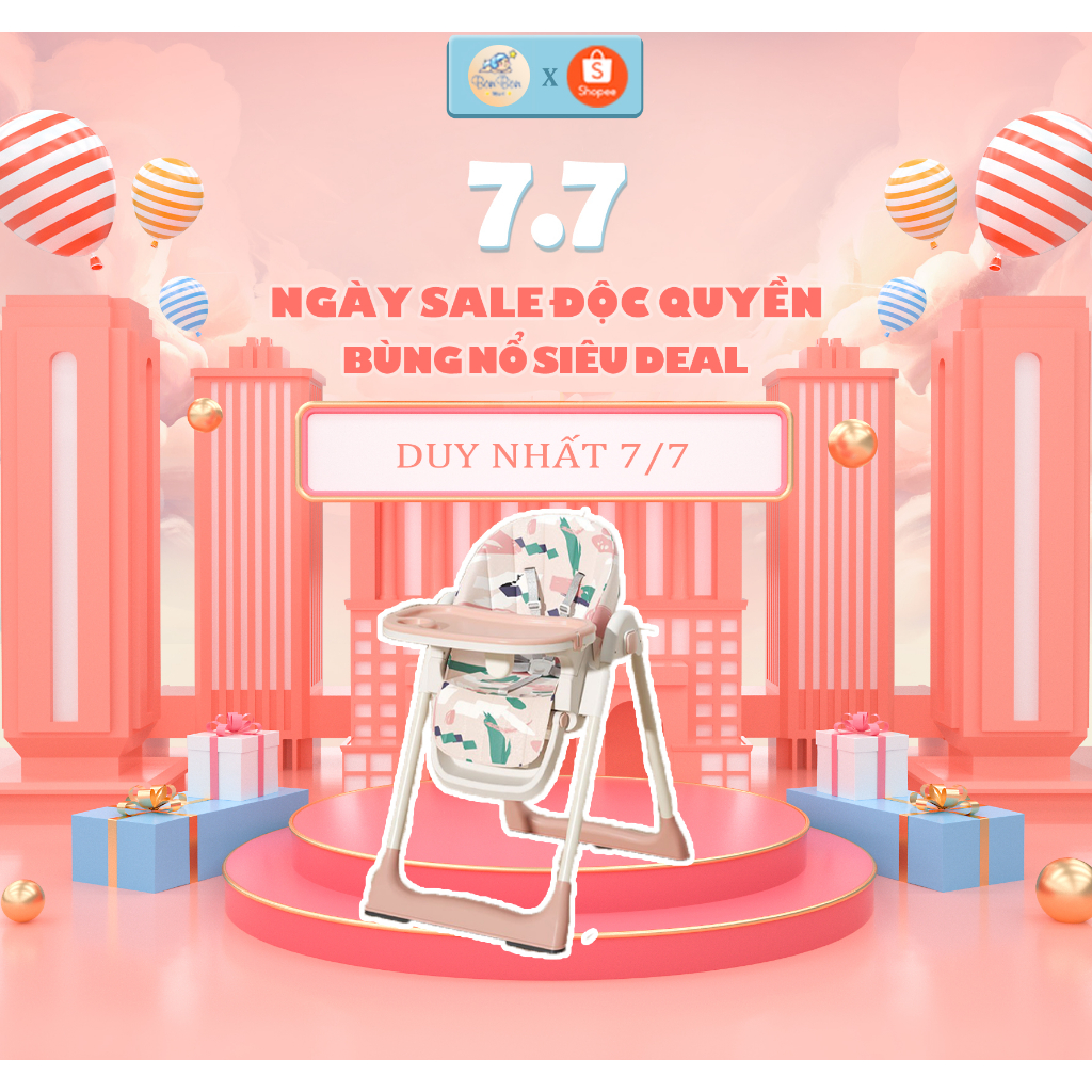 Ghế ăn dặm điều chỉnh độ cao Honper - chính hãng BH 1 năm