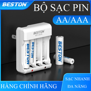 Bộ sạc pin tiểu đa năng Beston C807B dùng nguồn 220V sạc nhanh sac pin aa