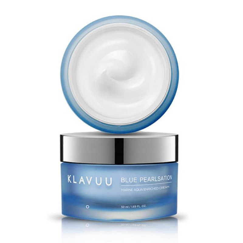 Kem dưỡng ẩm kiềm dầu Klavuu Blue Pearlsation Marine Aqua Enriched Cream