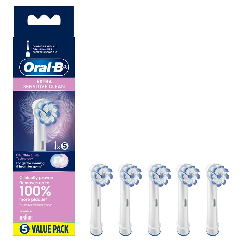 Bàn chải điện Oral.B Extra Sensitive và set đầu thay với lông siêu mềm cho răng nhạy cảm