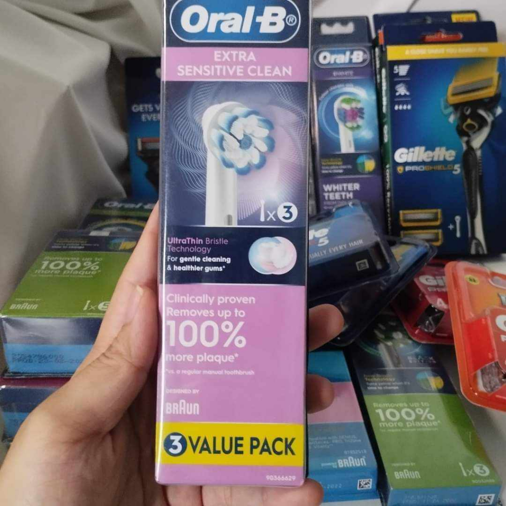 Bàn chải điện Oral.B Extra Sensitive và set đầu thay với lông siêu mềm cho răng nhạy cảm