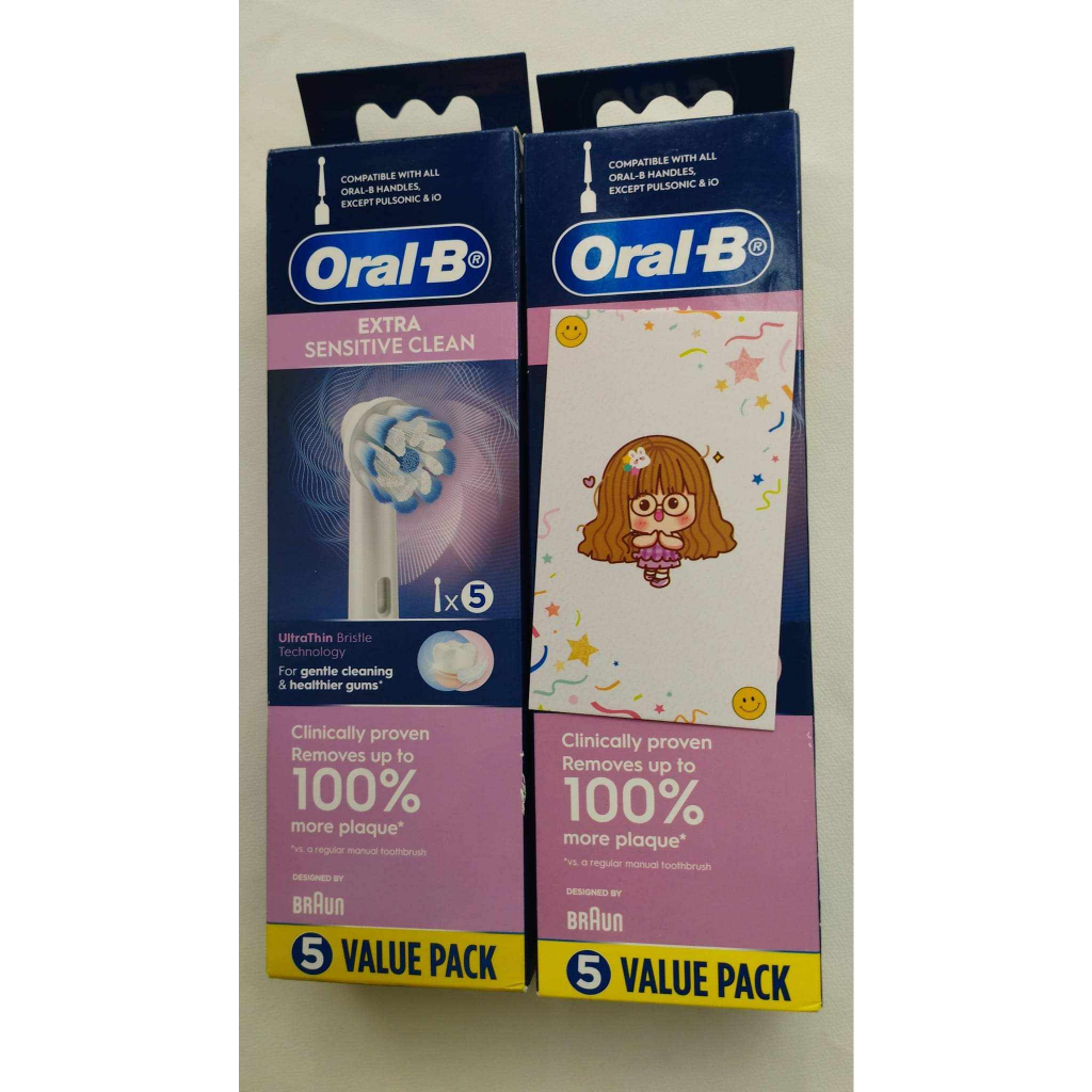 Bàn chải điện Oral.B Extra Sensitive và set đầu thay với lông siêu mềm cho răng nhạy cảm