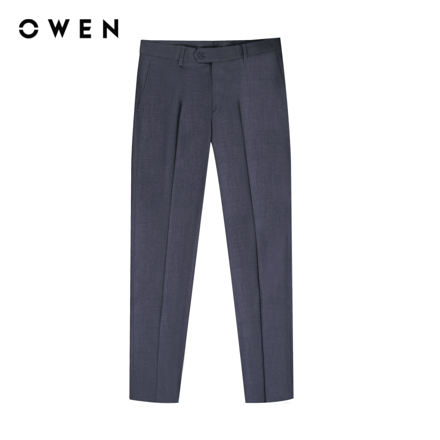 OWEN - Quần tây Nam Owen dáng Trendy màu Ghi chất liệu Polyester-Rayon-Spandex - QD231270
