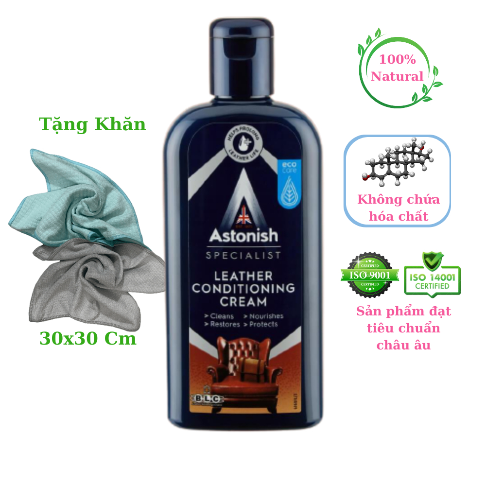 Kem vệ sinh bảo dưỡng đồ dùng bằng da Astonish C6960 - 250ml