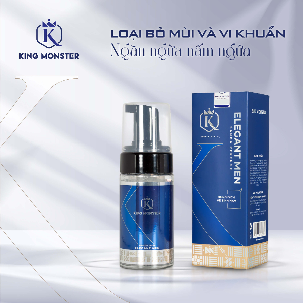 Combo Dung dịch vệ sinh nam giới KING MONSTER hương nước hoa cao cấp 100ml/ chai