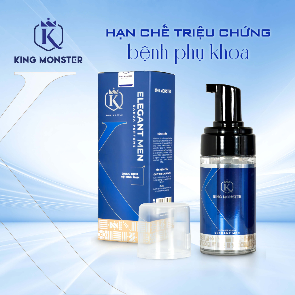 Combo Dung dịch vệ sinh nam giới KING MONSTER hương nước hoa cao cấp 100ml/ chai