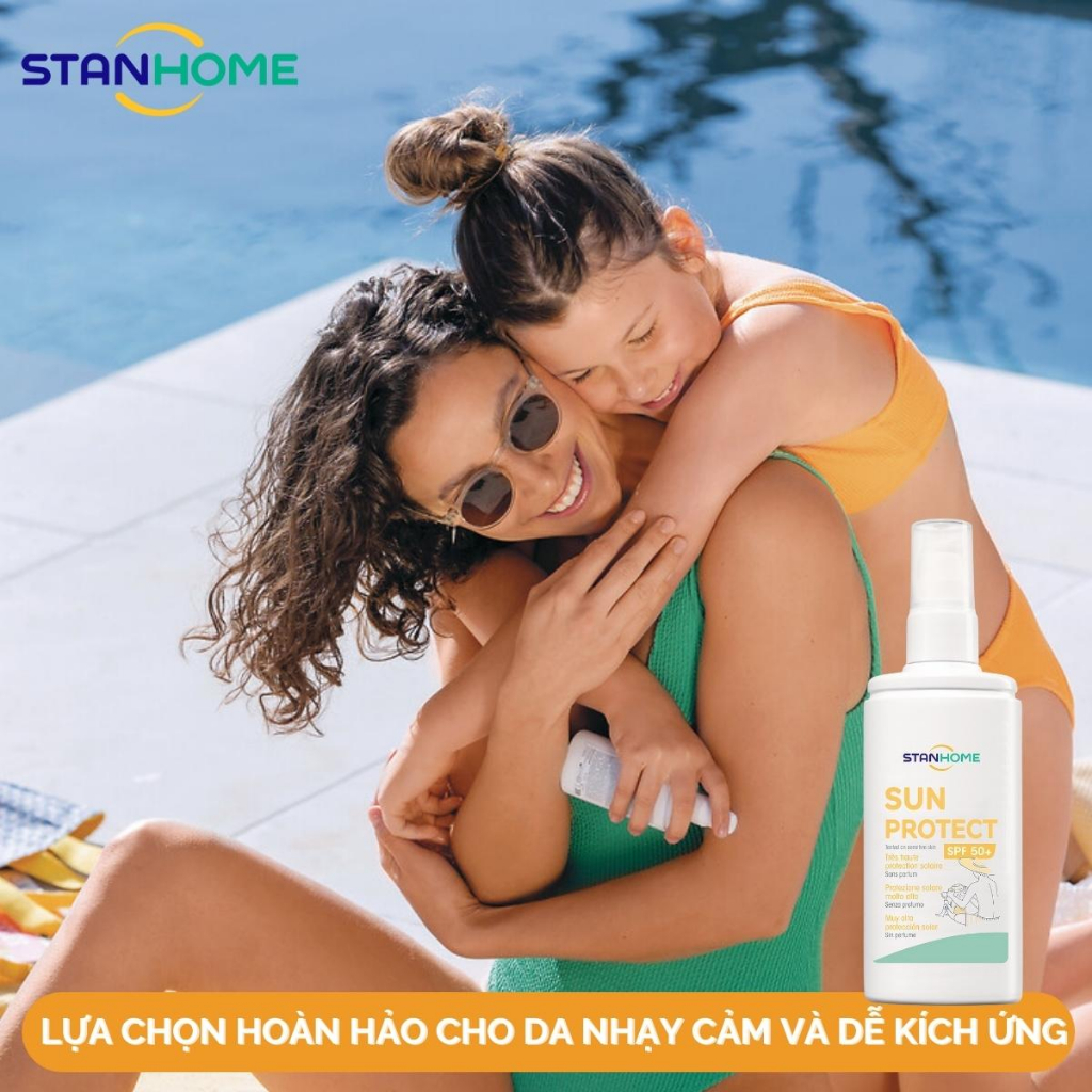 Kem Chống Nắng Cho Mặt Và Toàn Thân STANHOME Sun Protect An Toàn Cho Da Nhạy Cảm 125ML- hạn 01.2025