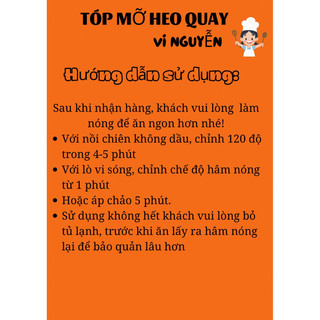 TÓP MỠ BA RỌI ĐẶC BIỆT [Bánh 500gram] - Hút chân không