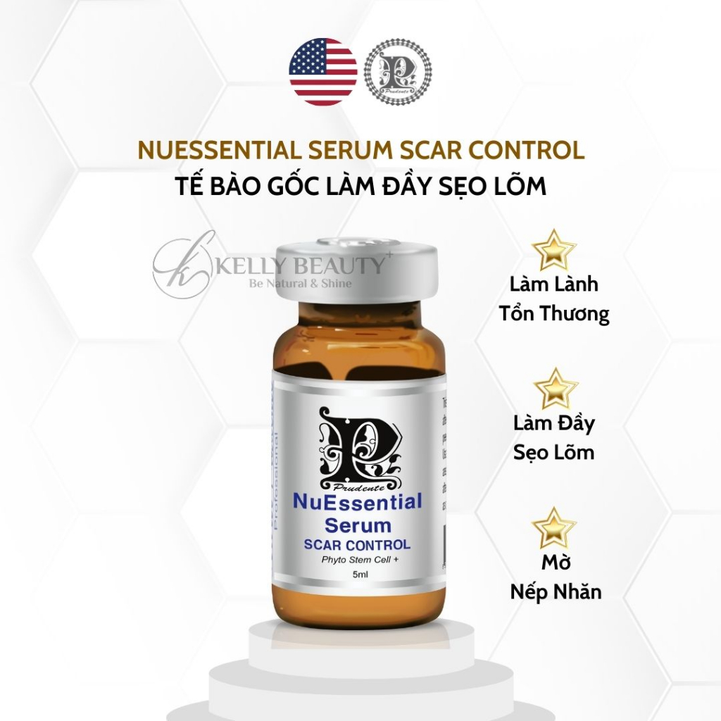 Tế Bào Gốc Mibiti Prudente Scar Control – Làm Đầy Sẹo Lõm, Phục Hồi Da Mỏng Yếu; Trẻ Hóa Da | Kelly Beauty