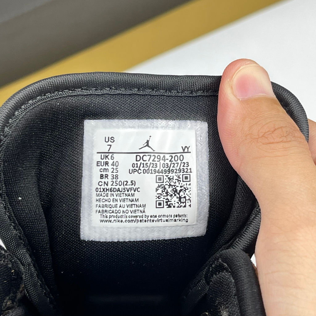 Giày JD1 Mid SE Dark Chocolate, JD1 Cao Nâu Da - Than.Shoes