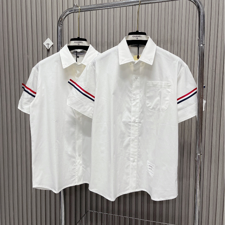 Áo Sơ Mi Thom Mix Viền Tay Hót Trend 2023_Áo Sơ Mi Chất Liệu Vải Thô Tàu Cao Cấp | BigBuy360 - bigbuy360.vn