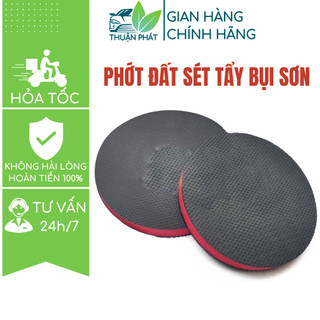 Phớt đất sét tẩy bụi sơn ô tô nhập khẩu Taiwan gắn máy đánh bóng 5inch an toàn sơnvà kính Thuận Phát