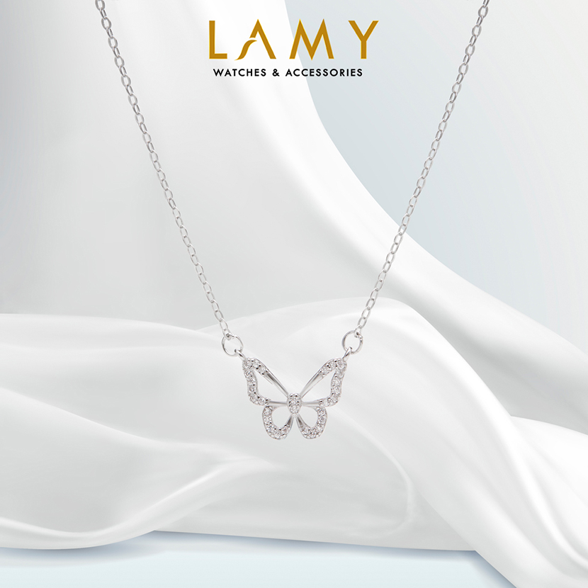 Dây chuyền bạc CDE Shiny Butterfly Silver Necklace CDE6099