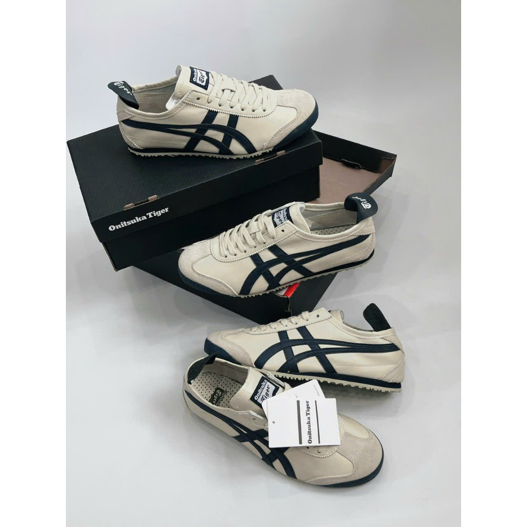Giày sneaker _Onit.suka Tiger Mexico66 Birch/India ink Latte -Full box