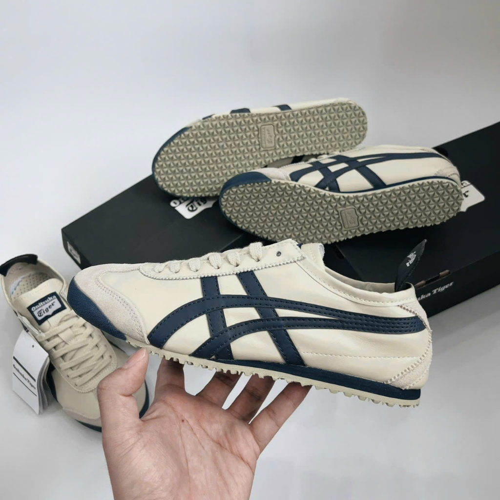 Giày sneaker _Onit.suka Tiger Mexico66 Birch/India ink Latte -Full box