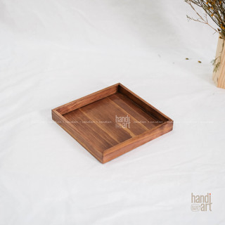 Khay gỗ vuông đựng đồ đa năng