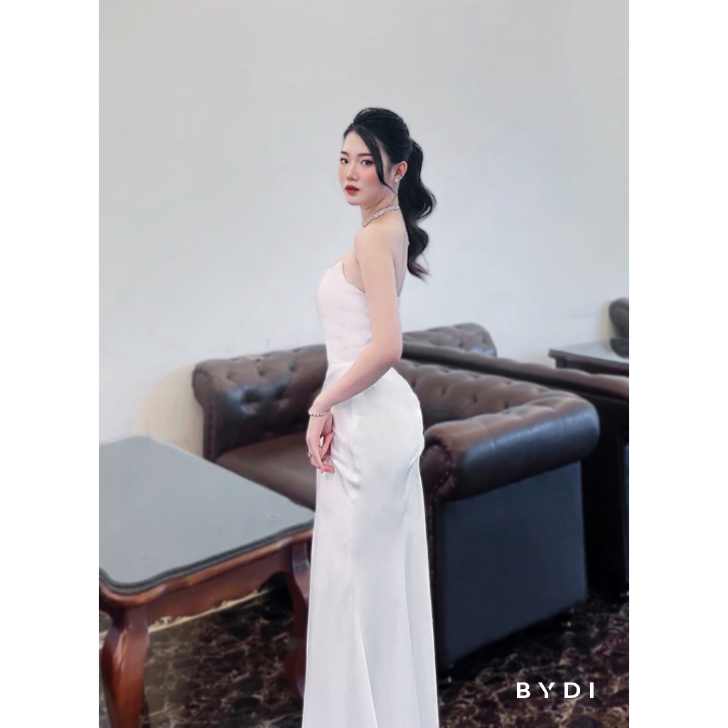 Váy Cúp Ngực Nữ Dáng Dài BYDI Design, Đầm Thiết kế Bo Nhúng Đính Đá Sang Trọng BYDI Fashion | LUNA DRESS
