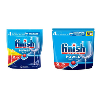 Viên rửa chén bát Finish All in 1 max túi 22v-30v-48v-60v-100v (dùng trong máy rửa chén bát)