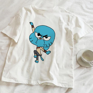 Áo Thun The Amazing World Of Gumball Cartoon Network Unisex Nam Nữ (Size Trẻ Em vui lòng Ib shop)
