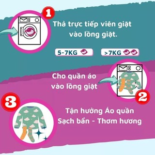 VIÊN GIẶT GEL BOLD 3D NHẬT TÚI 30/36 VIÊN
