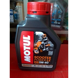 Dầu nhớt  Motul Scooter Power LE 5W40 4 thì  0.8Lít chuyên dùng cho xe tay ga