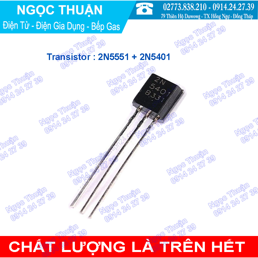 Transistor 2N5551 + 2N5401