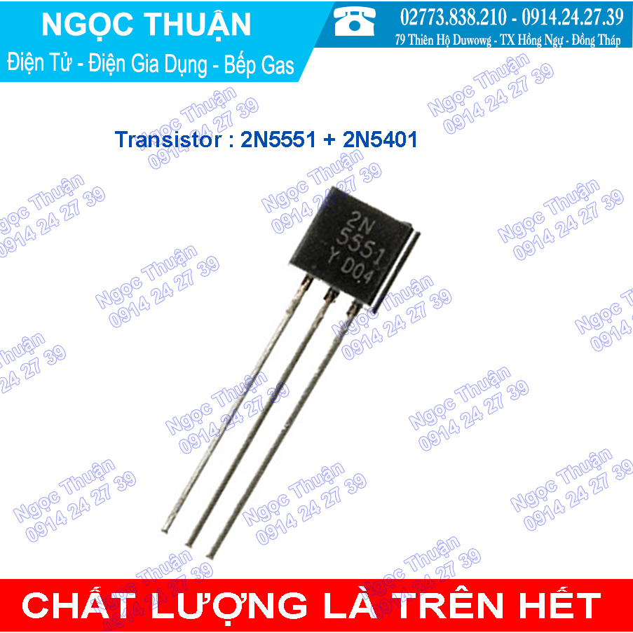Transistor 2N5551 + 2N5401