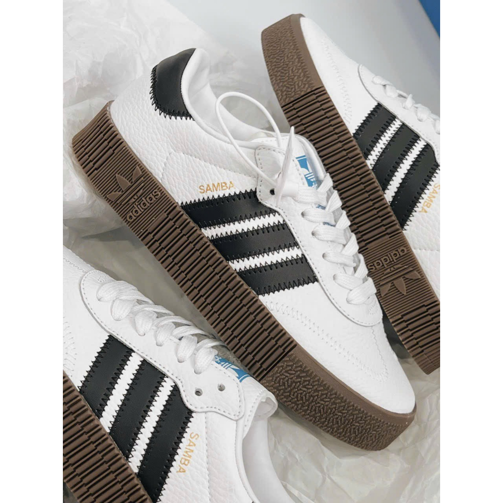 Giày sneaker Adi.das  Samba ĐẾ CAO rose ‘Cloud White’ -Full box