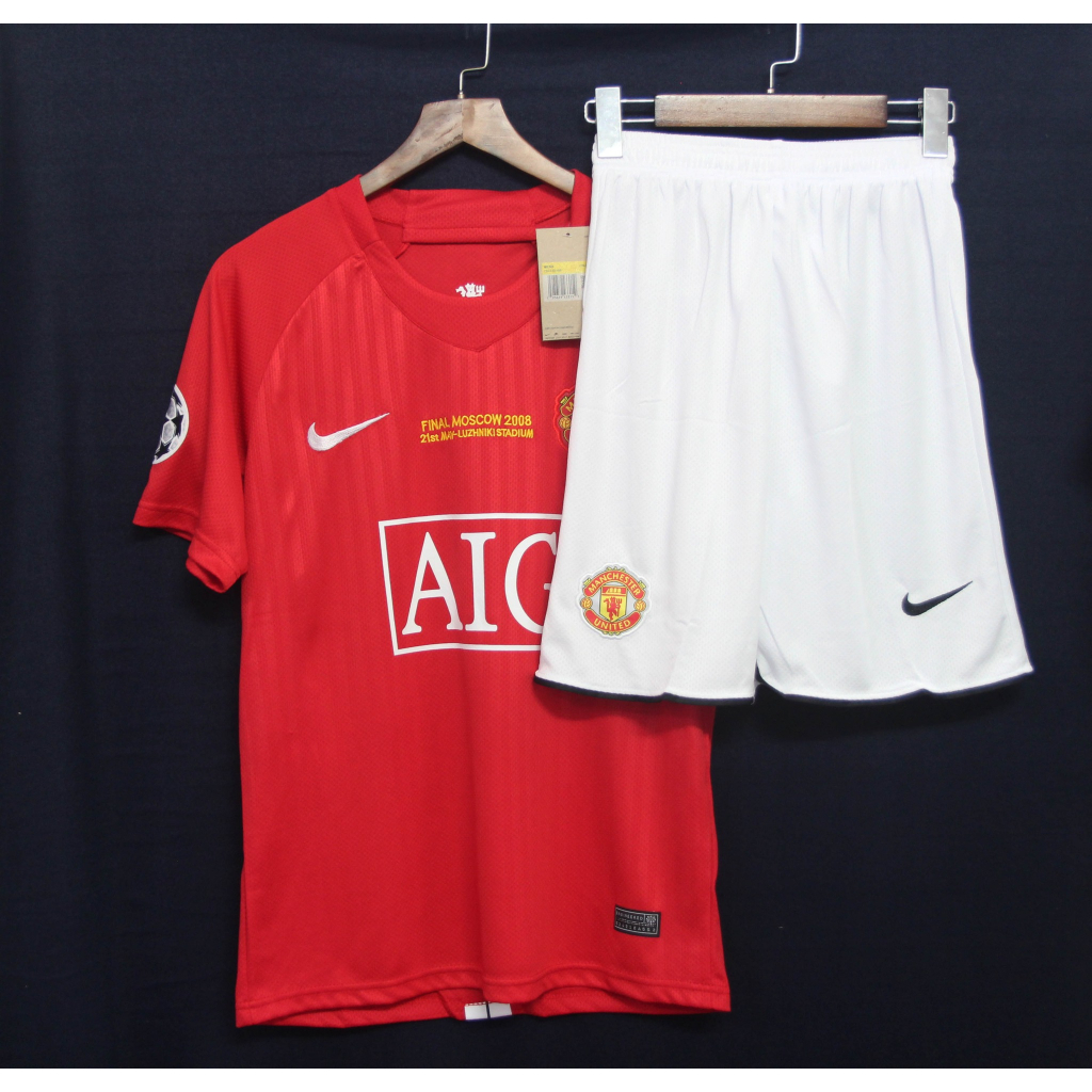 Bộ MU AIG 2008 RONALDO - MẪU MỚI NHẤT 2023/24