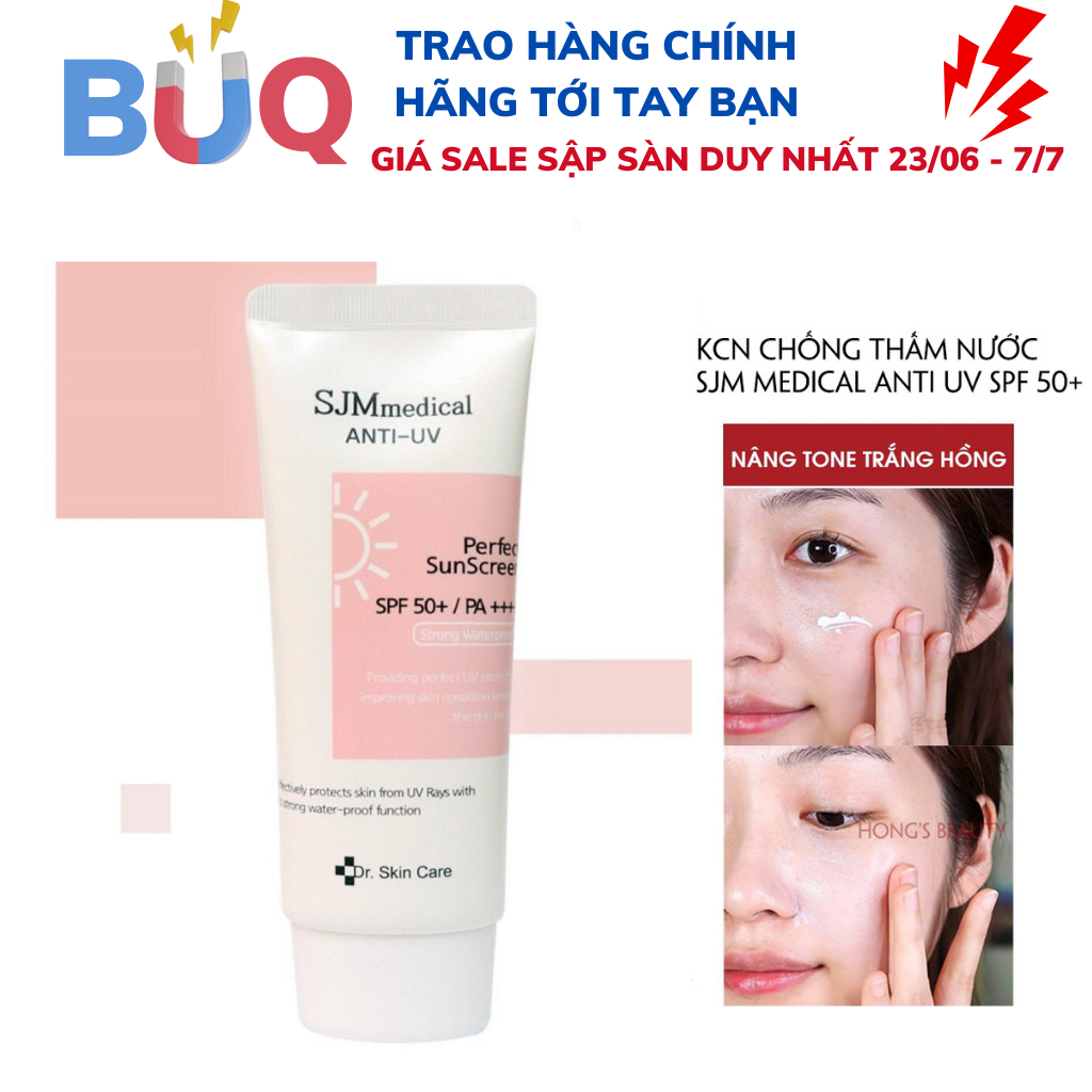 Kem Chống Nắng Chống Nước SJM Medical Nâng Tone 60ml