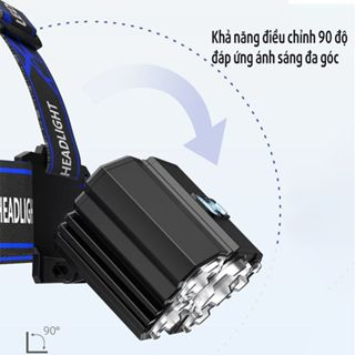Đèn Pin Đội Đầu 5 Bóng Led - Siêu Sáng, Kèm 2 Pin, Kèm Sạc | BigBuy360 - bigbuy360.vn
