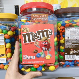 HÀNG BAY - DATE 2024 CHOCOLATE NHÂN BƠ ĐẬU PHỘNG M&M Peanut Butter Milk Chocolate Candy 1,559KG.
