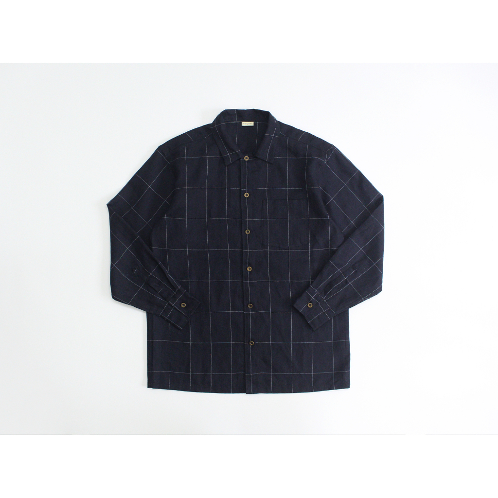 Áo linen sơ mi nam tay dài có bâu - SHIRT No.6 - by Tháng Năm