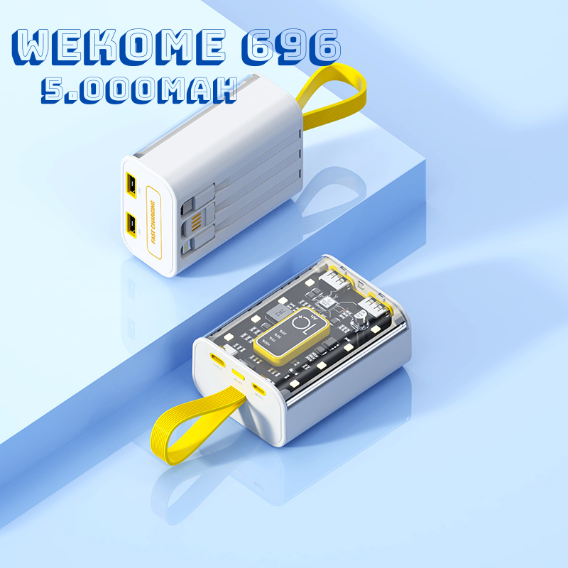 Sạc dự phòng WEKOME WP696 -10000mah - Thiết kế thông minh phong cách