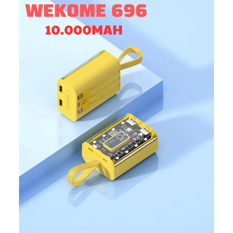 Sạc dự phòng WEKOME WP696 -10000mah - Thiết kế thông minh phong cách