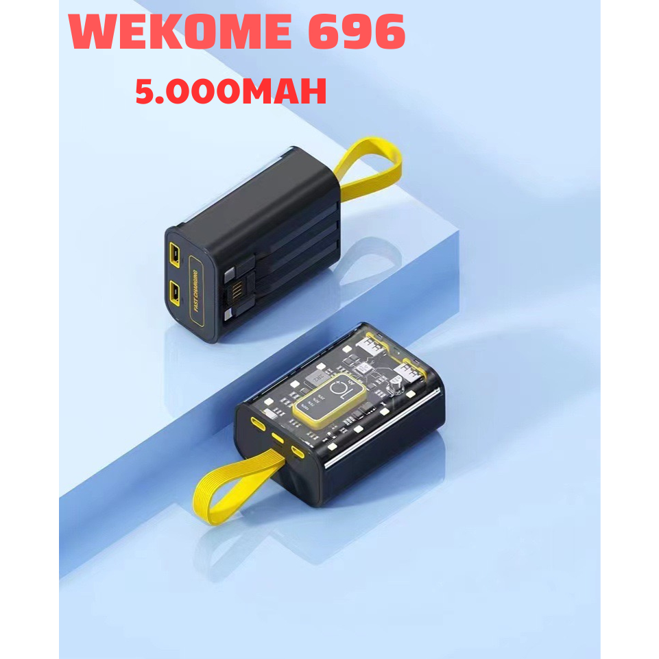 Sạc dự phòng WEKOME WP696 -10000mah - Thiết kế thông minh phong cách