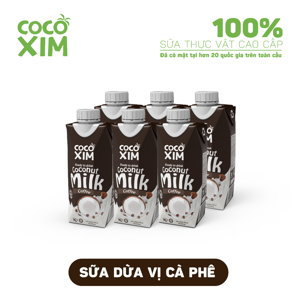 Combo 6 hộp Sữa dừa Coffee 330ml/Hộp