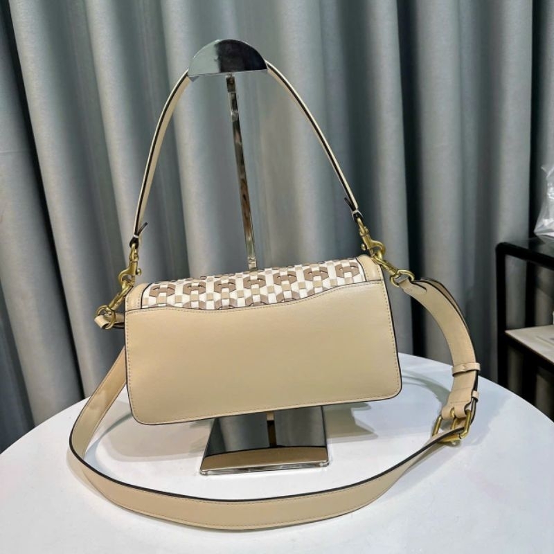C0ACH TABBY SHOULDER BAG 26 WITH WEAVING🌟Mẫu túi coach tabby đơn giản, thanh lịch dễ phối