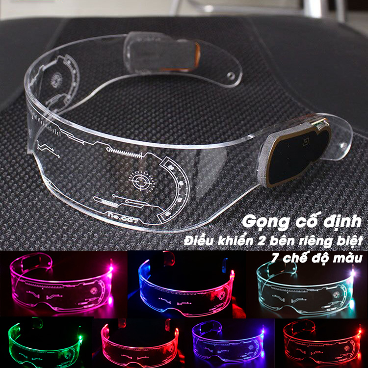 Kính Viễn tưởng trong suốt phát sáng Kính đèn LED chuyển nhiều màu trong 1 độc đáo