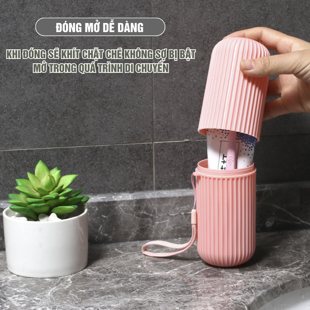 Hộp Đựng Bàn Chải Đánh Răng Khi Đi Du Lịch Nhựa PP An Toàn Chống Bụi Bền Chắc Nhỏ Gọn Tiện Lợi