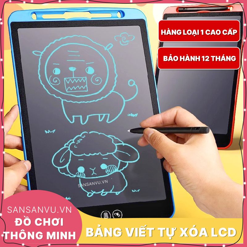 Bảng Viết tự xóa LCD, Bảng Vẽ Điện Tử Thông Minh Tự Động Xóa Thúc Đẩy Tư Duy Sáng Tạo Cho Bé