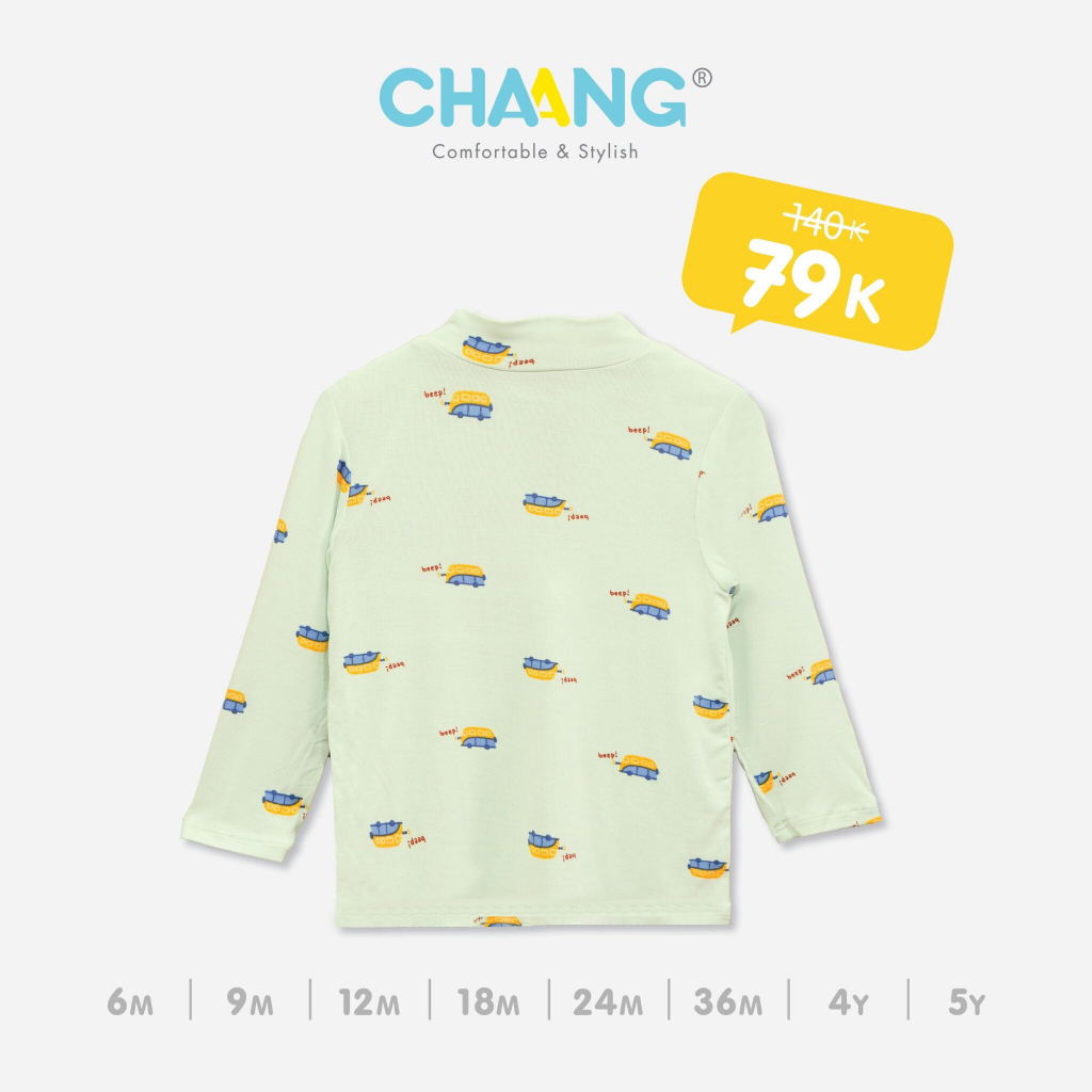 Áo giữ nhiệt Chaang cho bé trai bé gái co dãn mềm mịn 2