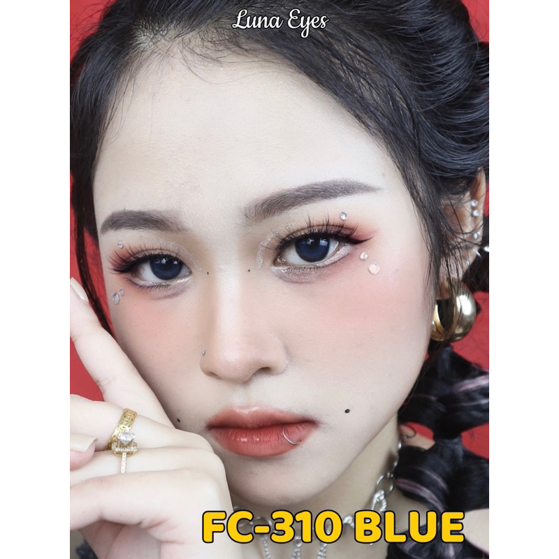 Kính áp tròng LUNA EYES FC-310 BLUE - Lens size vừa