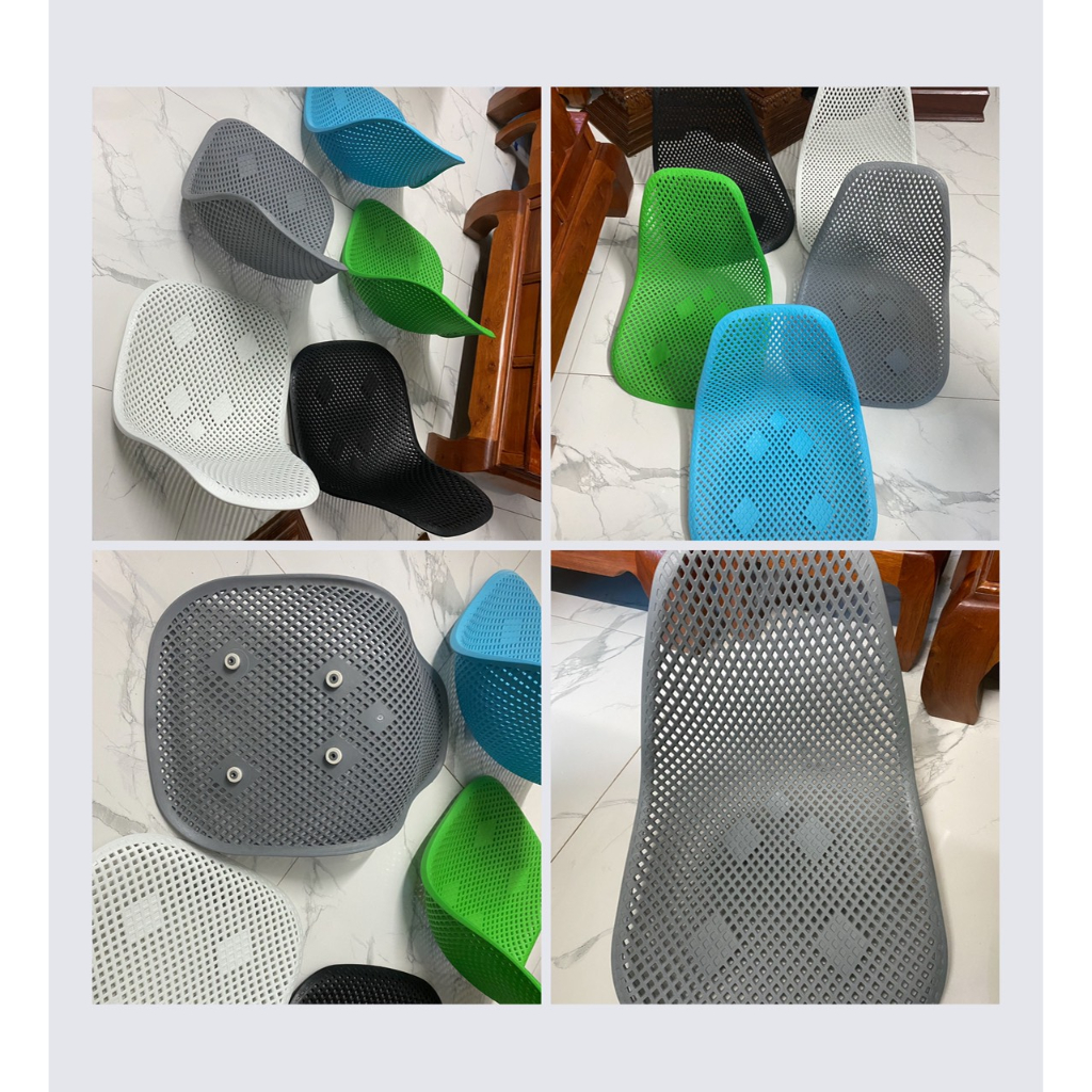 Mặt Ghế Nhựa Lưới Eames, Mặt Ghế Băng Chờ Thoáng Mát Dùng Cho Sân vận Động, Quán Cafe, Nhà Hàng