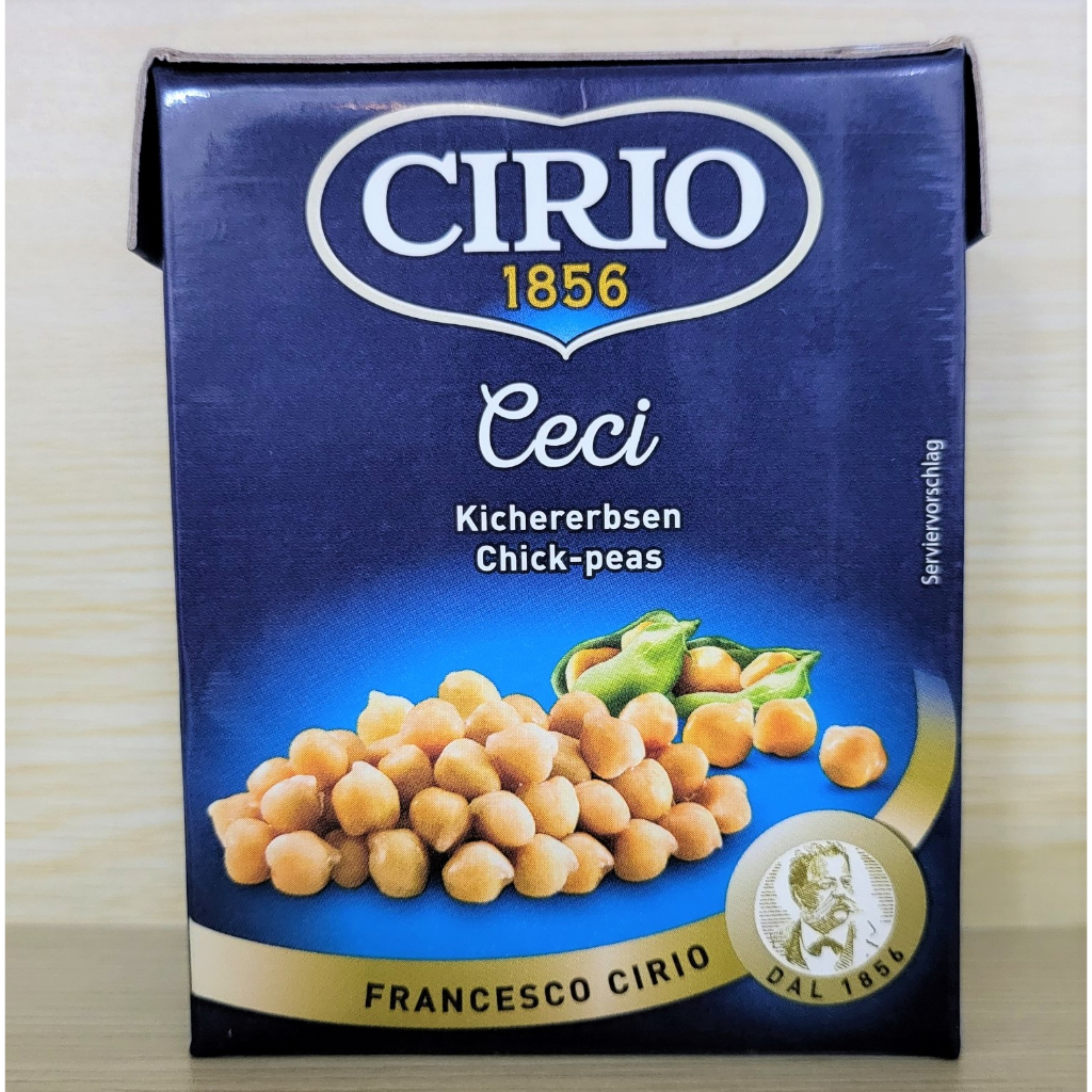 CIRIO (hộp giấy 380g) ĐẬU GÀ CECI Ý ĐÓNG HỘP Chick Peas