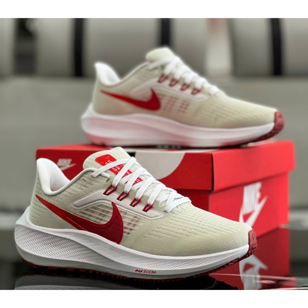 Giày Thể Thao Nike Pegasus 39 Nam/Nữ  Màu Trắng/đỏ