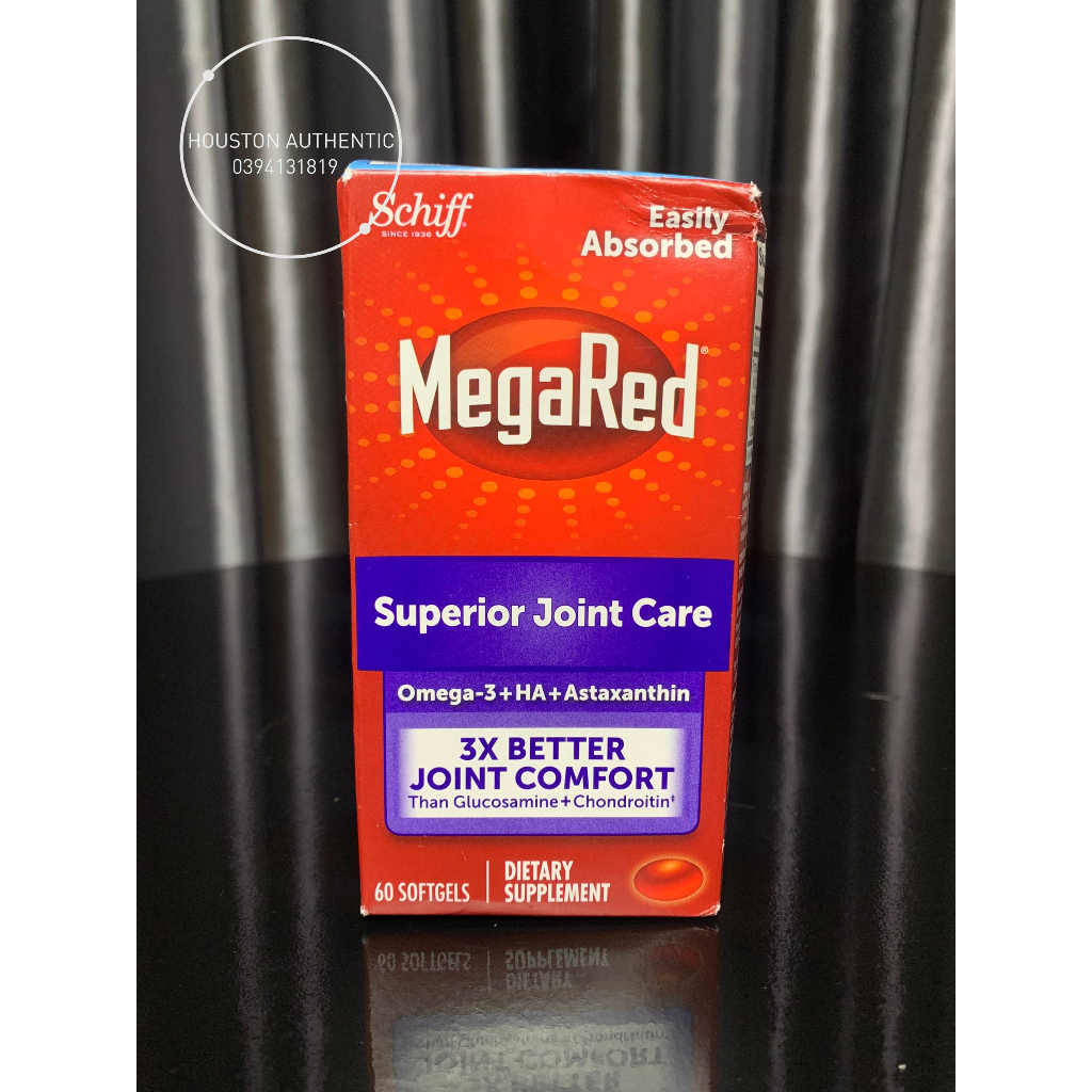 Viên uống Schiff MegaRed Superior Joint Care hộp 60 viên của Mỹ _ Livestream tại Mỹ