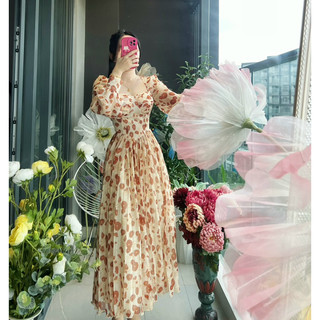 Đầm maxi dập ly cao cấp